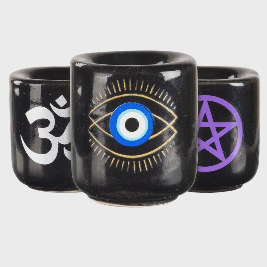 Chime Candle Holder with Design, Style: Evil Eye
