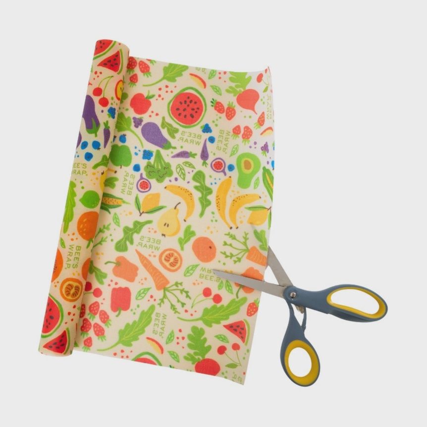 Bee's Wrap Cut-to-Size Roll, Style: Garden Party