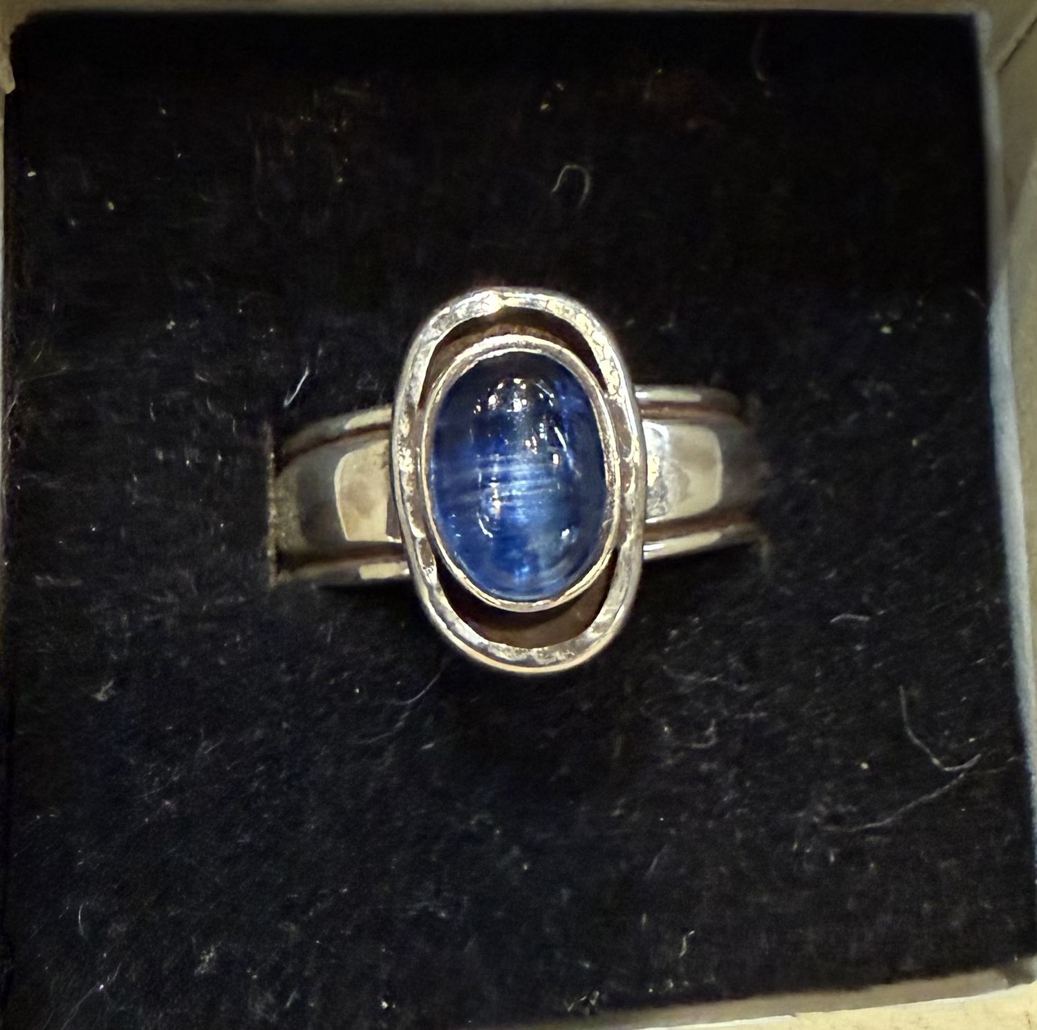 PA Oval Blue Kyanite Sterling Ring