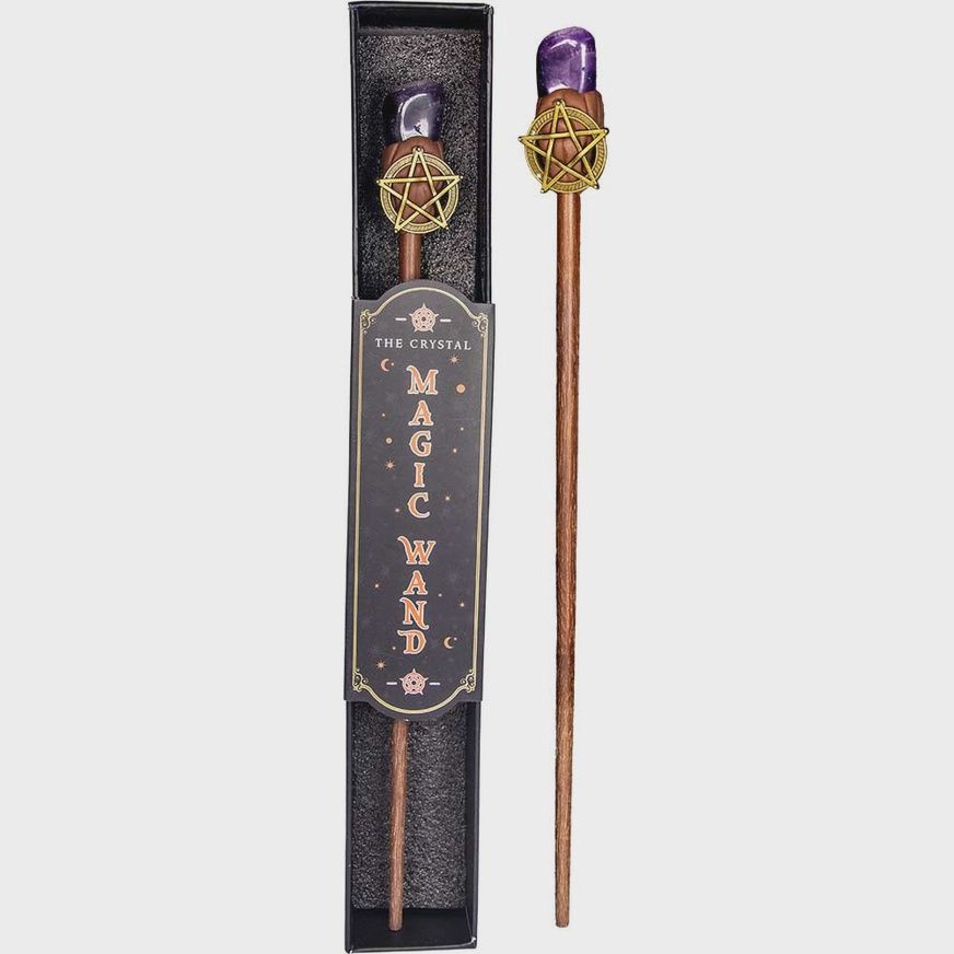Magick Wand - Amethyst w/ Pentacle