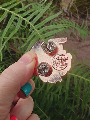 Mimic Learning Enamel Pin