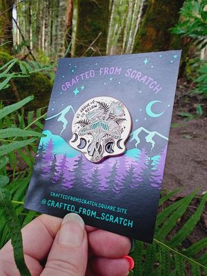 As Above Luna Moth Enamel Pin