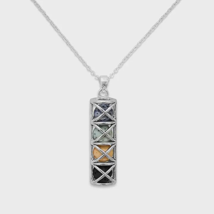 Essential Oil Diffuser Necklace, Style: Cage