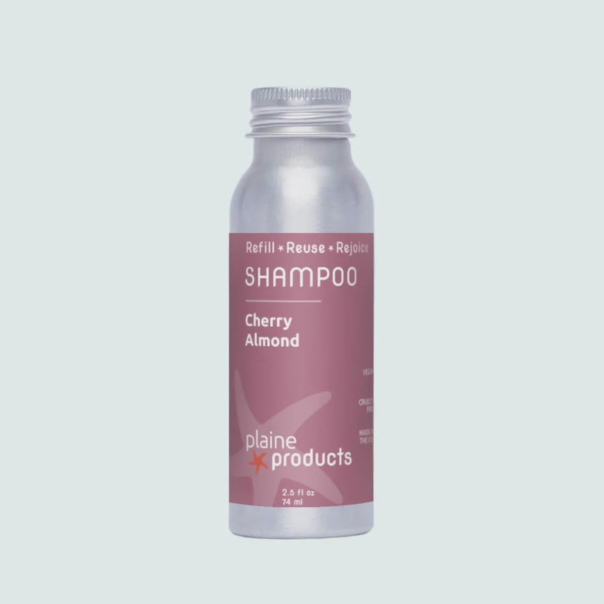 Plaine Shampoo | Travel Size 2.5oz (Refill-no pump), Type: Cherry Almond