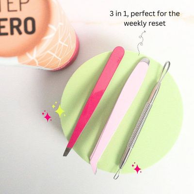 Grooming Bundle | Tweezer, Blackhead Remover, Cuticle Cutter