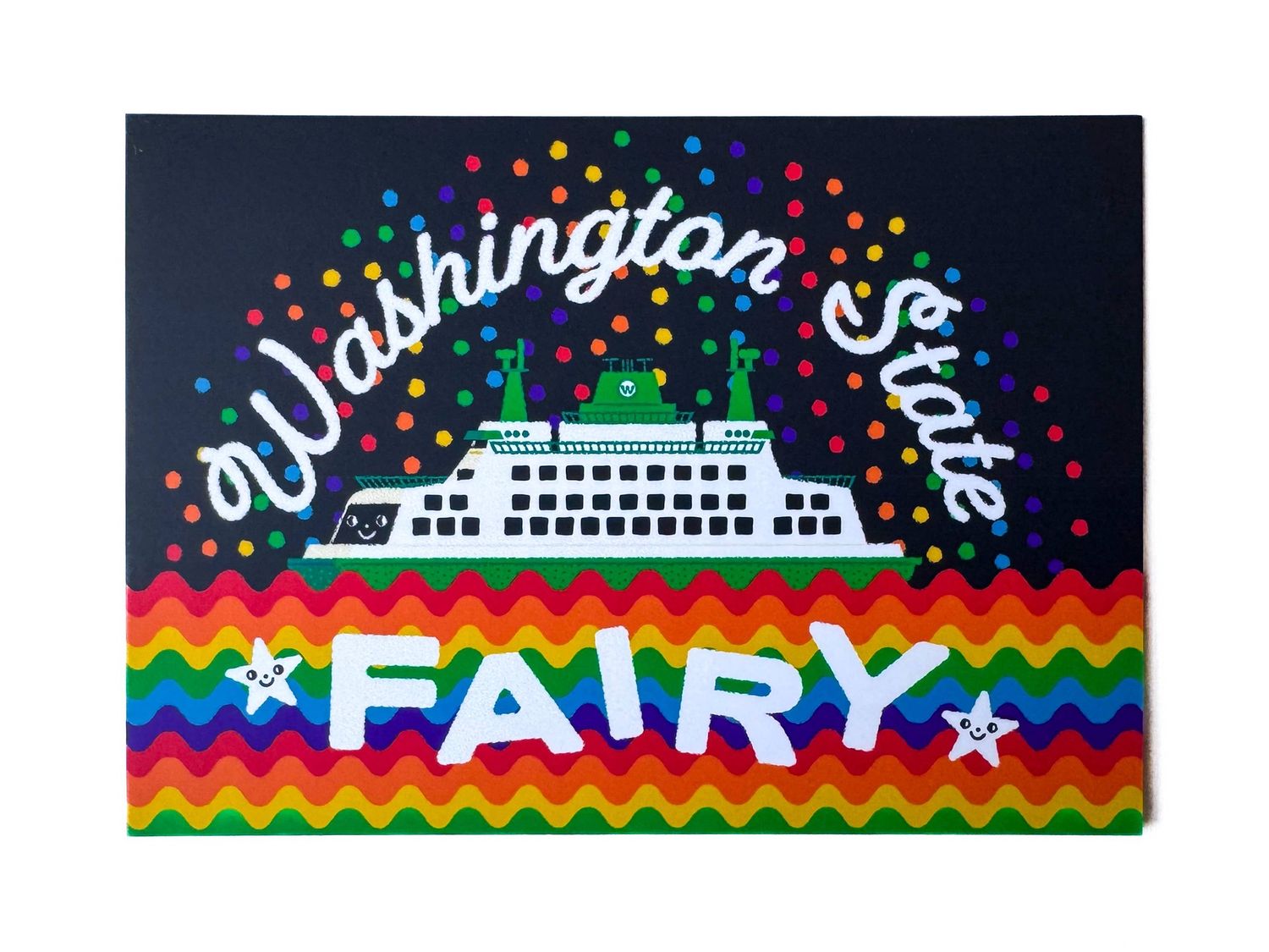 Washington State Fairy Pride Postcard