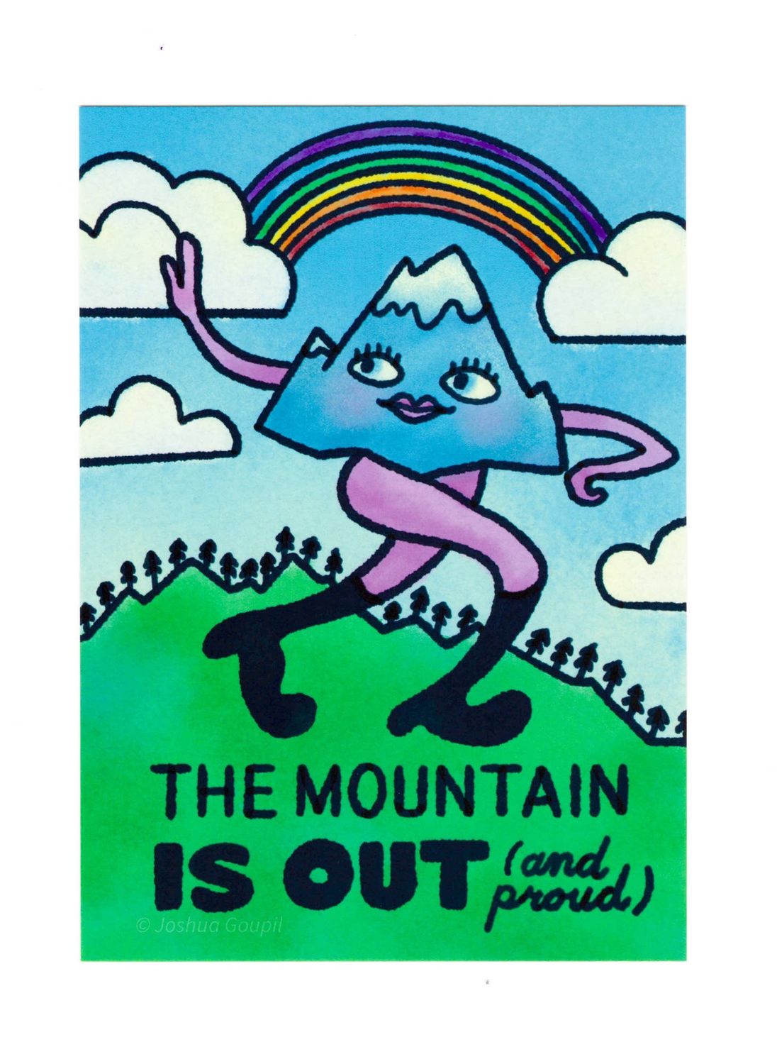 "The Mountain is Out (and Proud)" Postcard