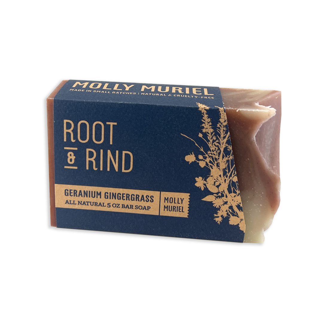 MM Olive Oil Soap Bar - Root &amp; Rind / Geranium Gingergrass