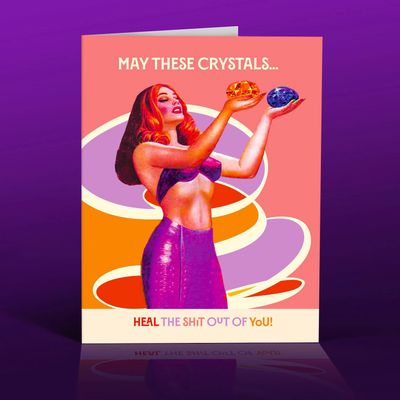 Healing Crystals Greeting Card