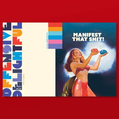 Manifest That Sh!t  Greeting Card