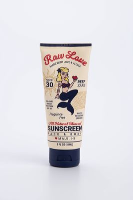 Raw Love Reef-Safe Mineral Sunscreen / Unscented Tube 3oz
