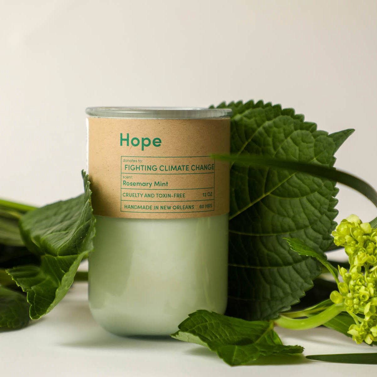 HOPE | Climate Change Eco Candle / Rosemary Mint