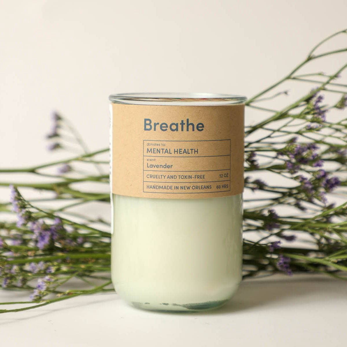 BREATHE | Mental Health Eco Candle / Lavender
