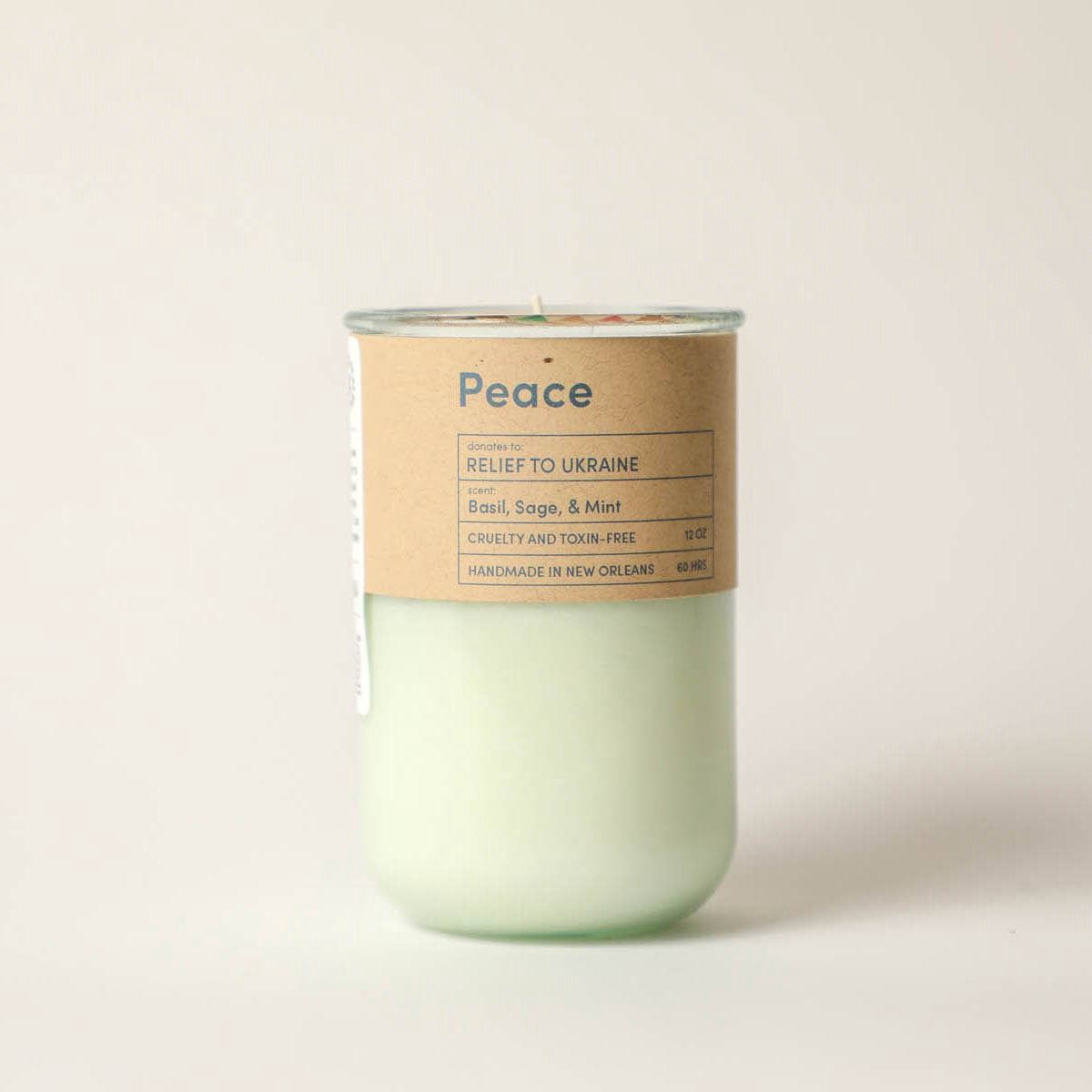 PEACE | Ukraine Relief Eco Candle / Ginger Verbena