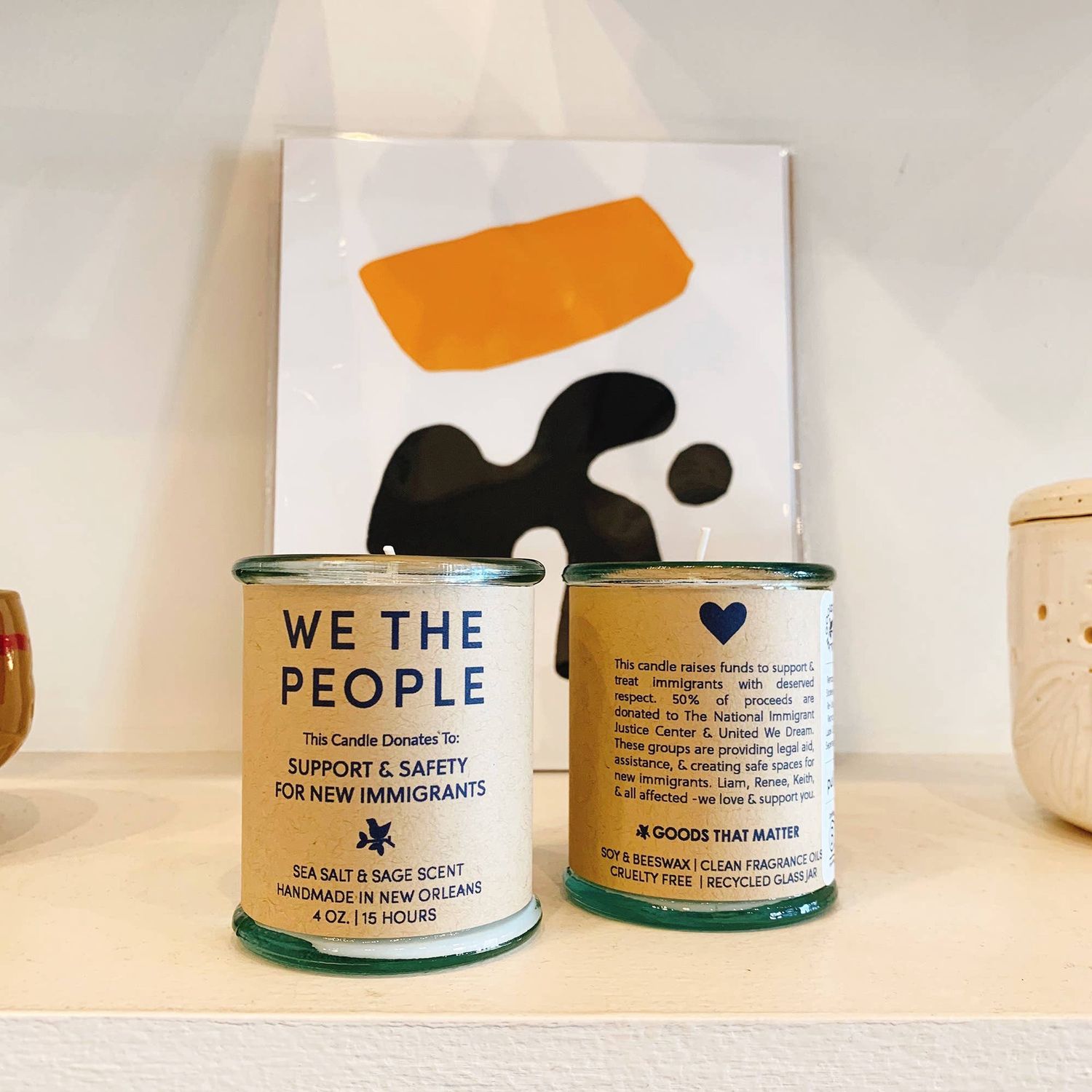 We The People | Immigrant Support Eco Candle / Sea Salt Sage