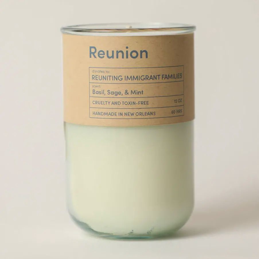 REUNION | Reuniting Immigrant Families Eco Candle / Basil Tea Mint