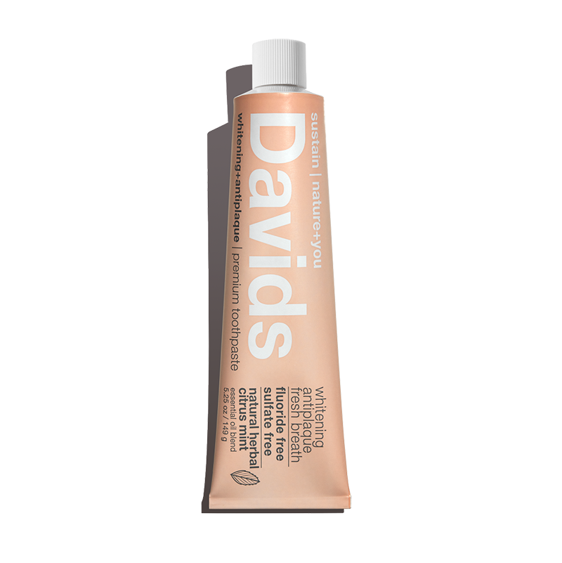 Davids Full Size Premium Toothpaste / Herbal Citrus Peppermint