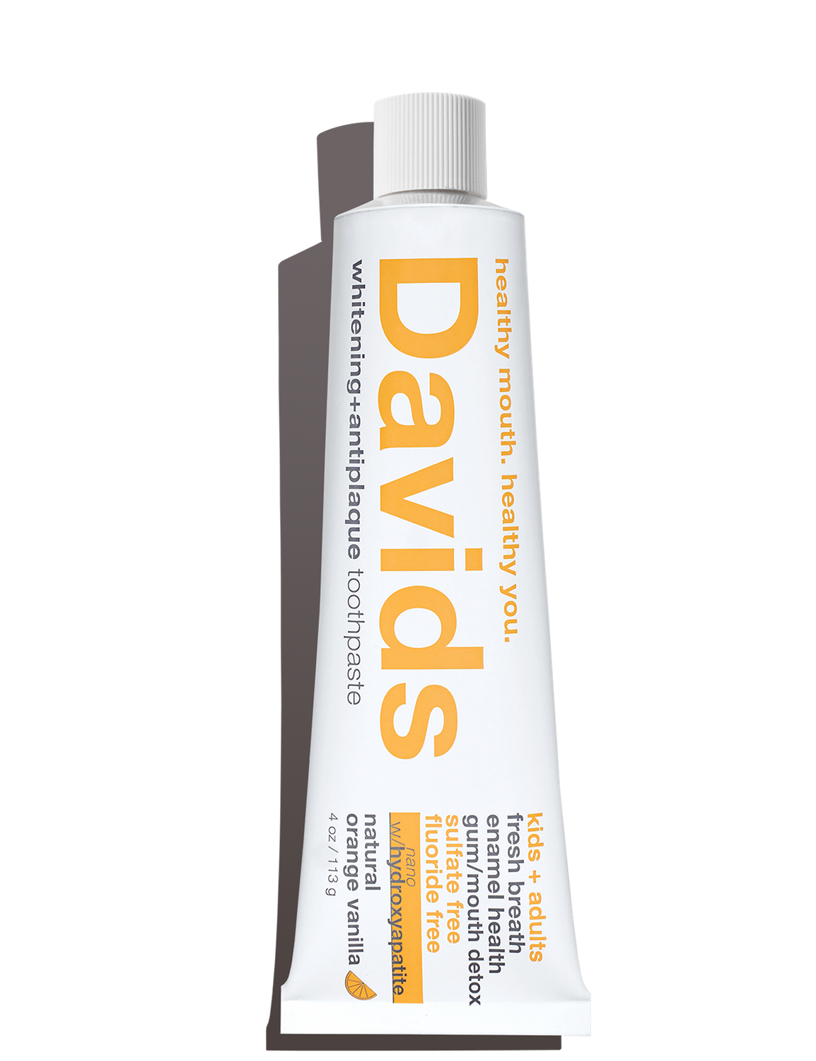 Davids Kids Fluoride Free Toothpaste / Orange Vanilla