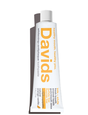 Davids Kids Fluoride Free Toothpaste / Orange Vanilla