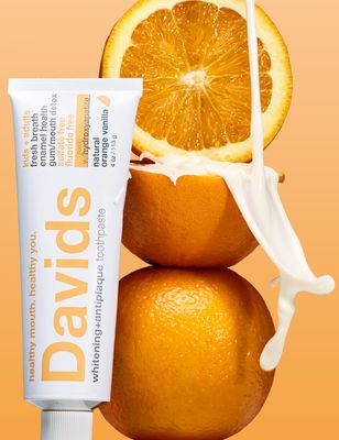 Davids Kids Fluoride Free Toothpaste / Orange Vanilla