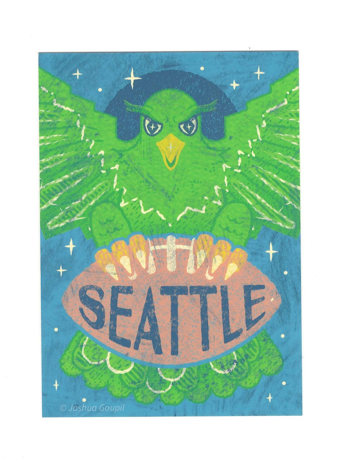 Seattle Football Postcard