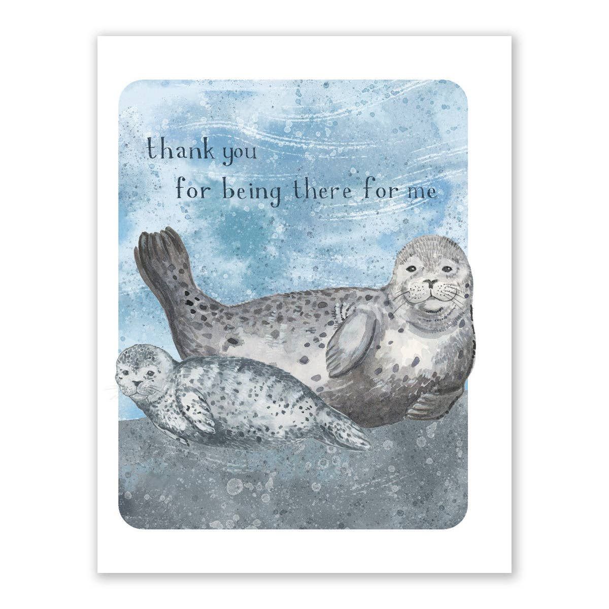 Harbor Seals Thank You Greeting Card