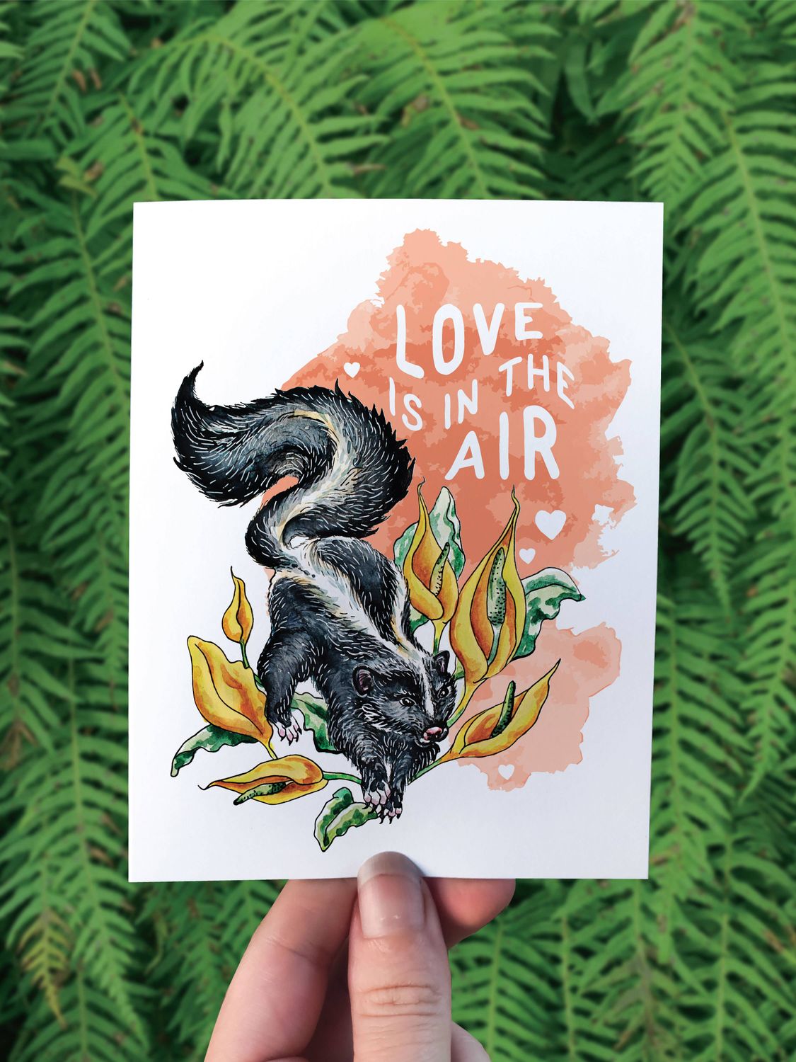 Skunk Love Greeting Card