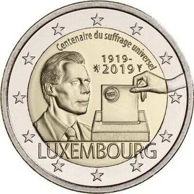 2€ Luxemburgo 2019 - Sufragio Universal