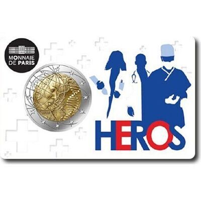 2€ Francia 2020 - Héroes