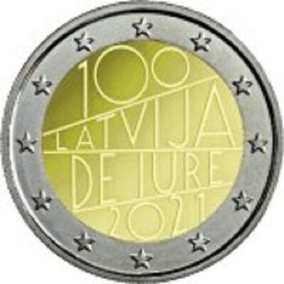 2€ Letonia 2021 - República De Letonia <font Color=red>nueva</font>