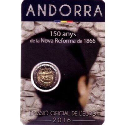 Andorra 2€ 2016 - Reforma 1866