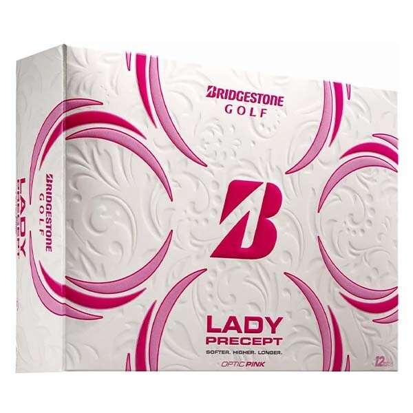 Bridgestone Lady Precept 2021 Golf Balls, Color: PINK, Size: DOZEN