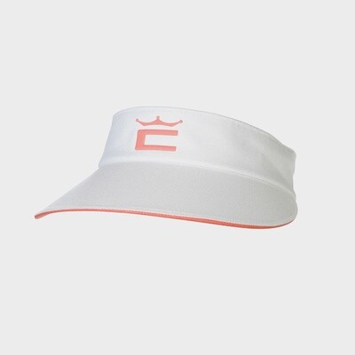 Cobra Crown C Women&#39;s Sundrop Visor, Color: WHITE/PINK, Size: ADJ