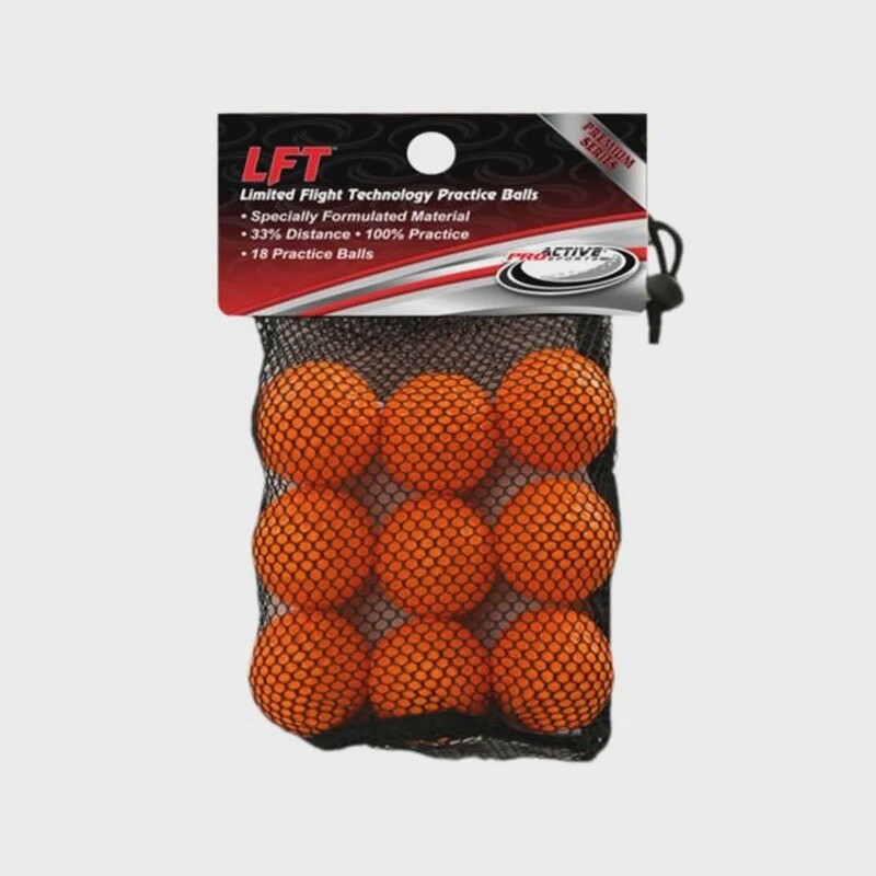 Proactive LFT Practice Golf Balls, Color: ORANGE, Size: 18 PACK