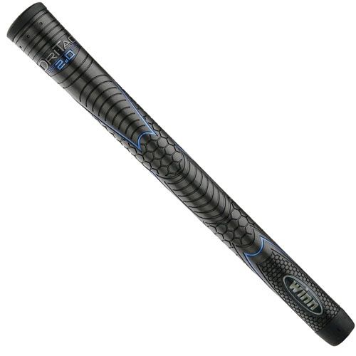 Winn Dri-Tac 2.0 Golf Grip, Color: BLACK/BLUE, Size: MIDSIZE