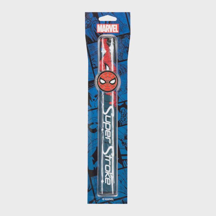 SuperStroke Marvel Tour 2.0 Putter Grip W/ Ball Marker, Color: Spiderman