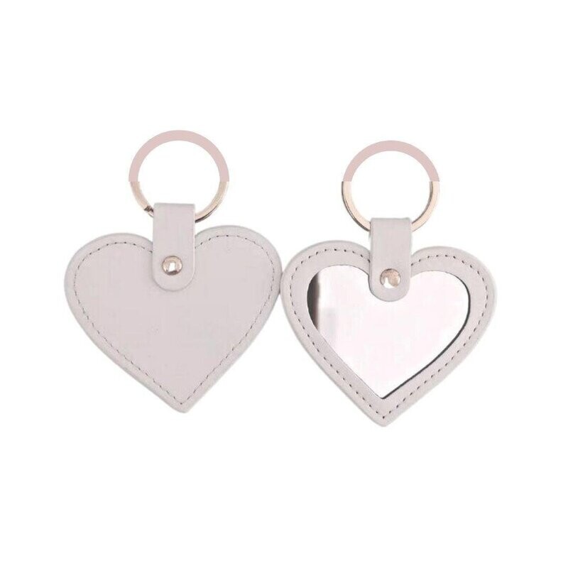 Buy Heart Mirror Key Ring Extra Look in Pink, Blue, White