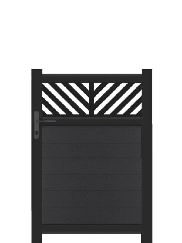 Contemporary Entryway Vector Trellis Pedestrian Gate by Screen with Envy