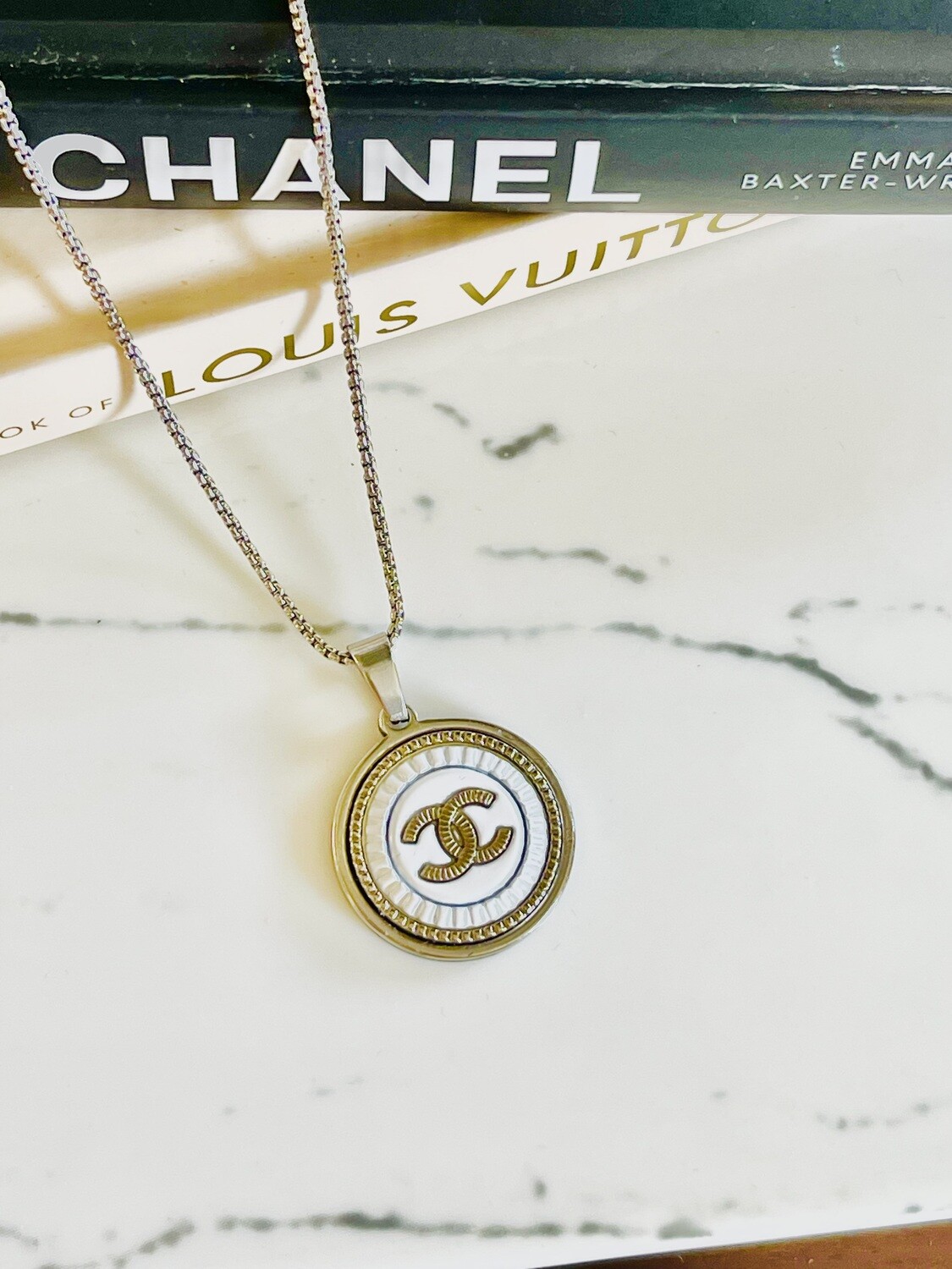 Vintage Silver tone repurposed charm