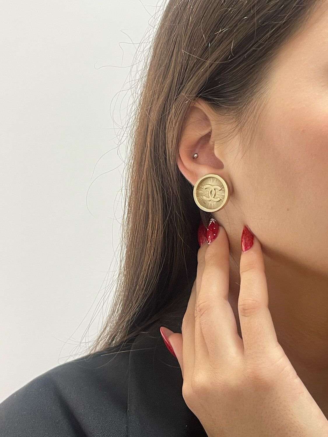 “Classic” Delicate Gold repurposed Vintage  earrings