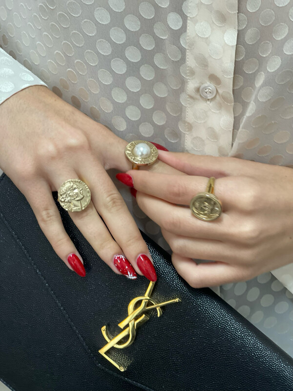 Vintage repurposed Coin Ring