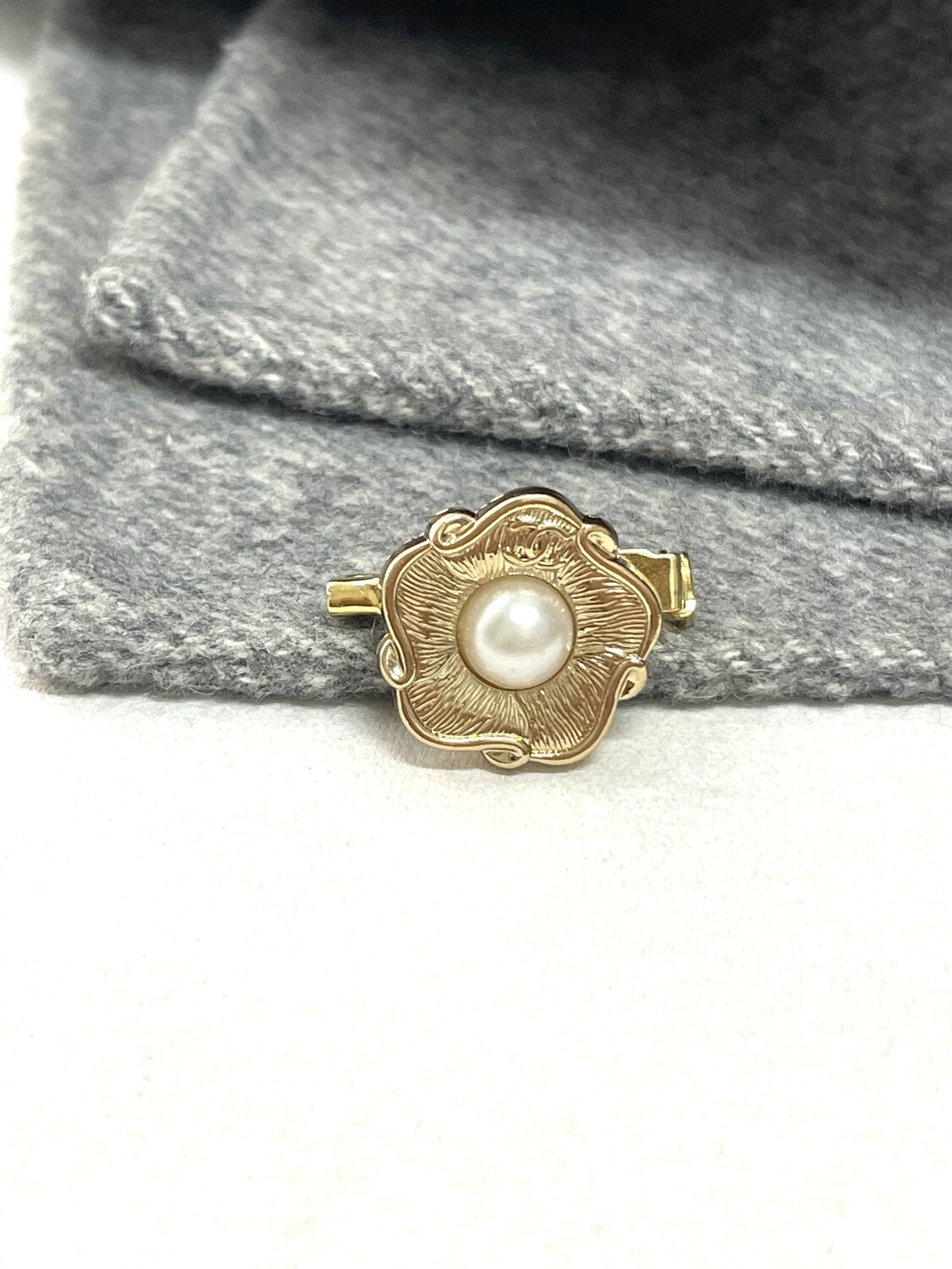 Gold Pearl reworked Chanel brooch