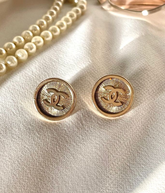 “Classic” Delicate Gold repurposed Vintage  earrings