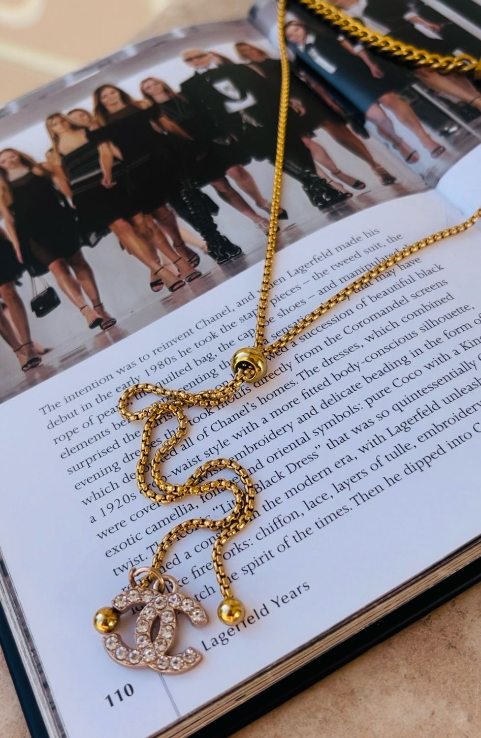 Delicate necklace with charms