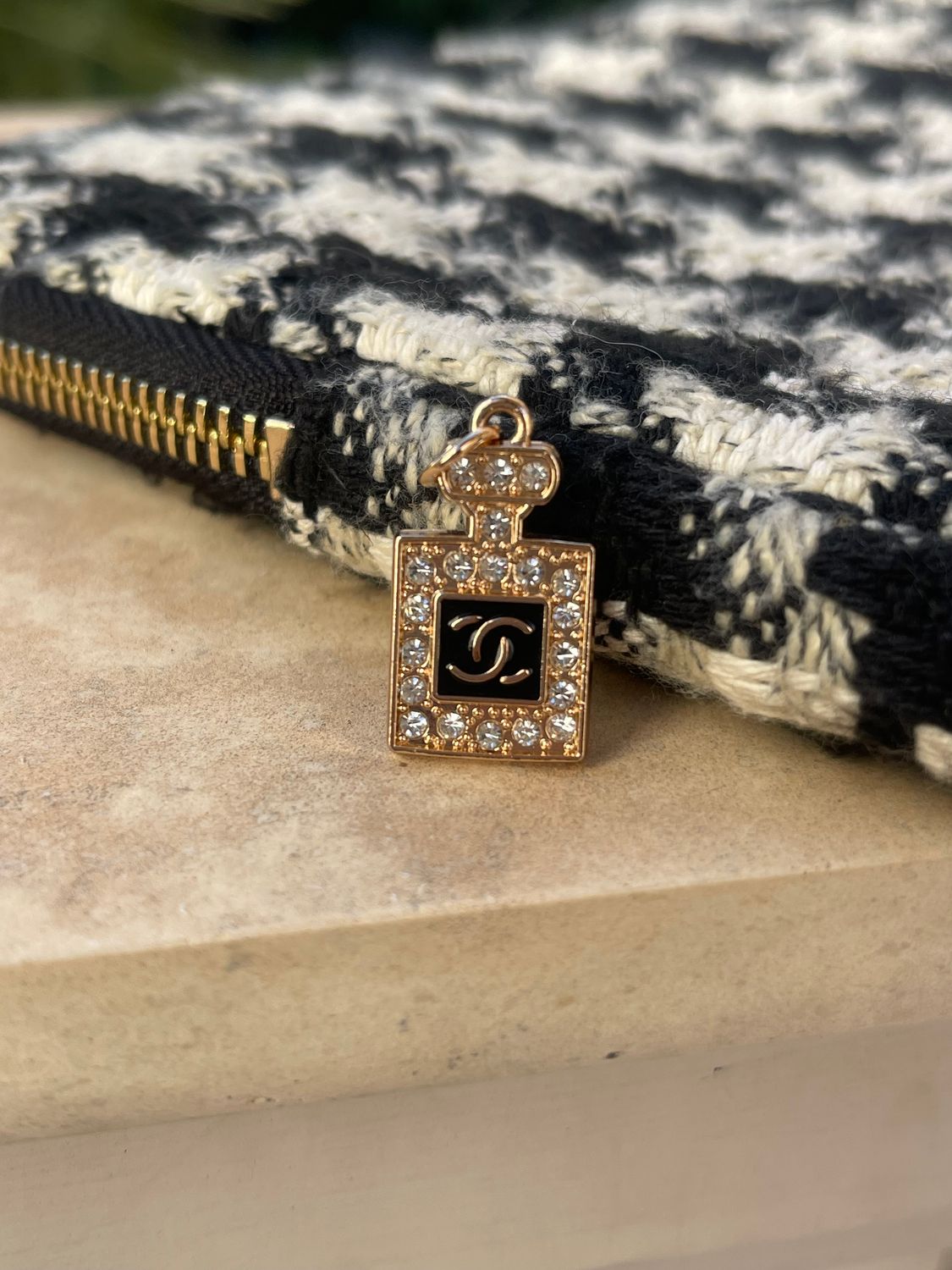 Perfume bottle brooch