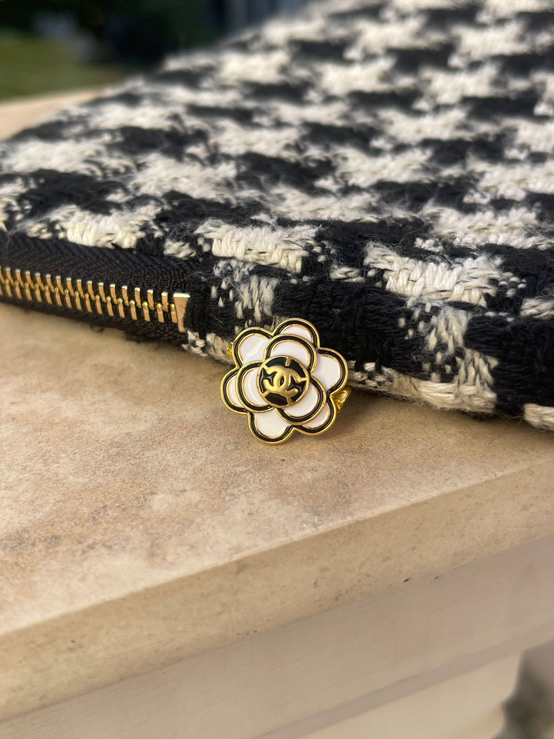 Small camelia brooch