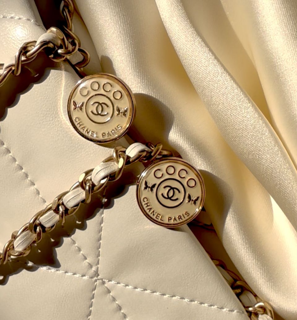 Vintage reworked beige Earrings