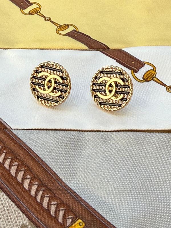 Monogram Weave Stud Earrings