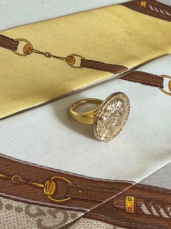 Vintage repurposed Coin Ring