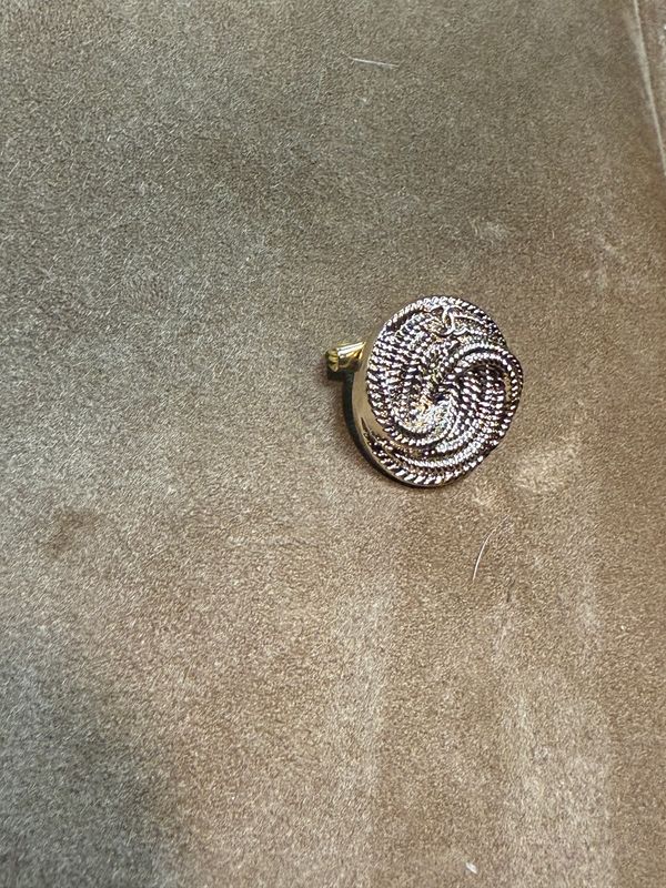 Timeless gold tone small brooch